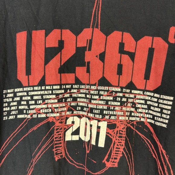 U2 360 2011 Concert T-Shirt Size XL - Picture 3 of 7